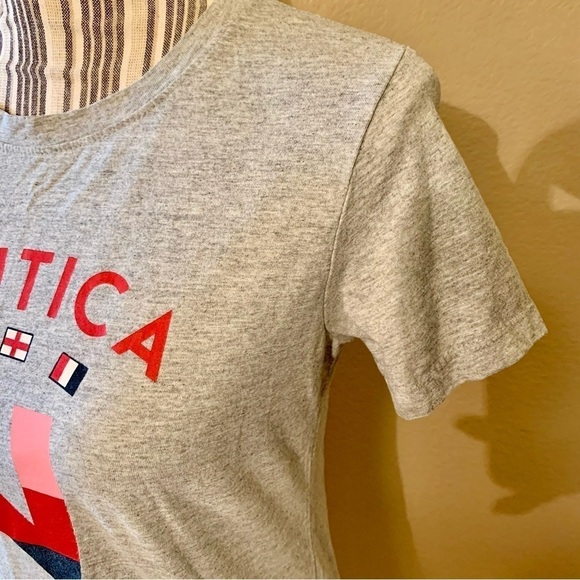 Nautica Tee Small Grey Nautica Graphic Red Pink Navy Blue Int’l Logo Short Slvs - Picture 7 of 14